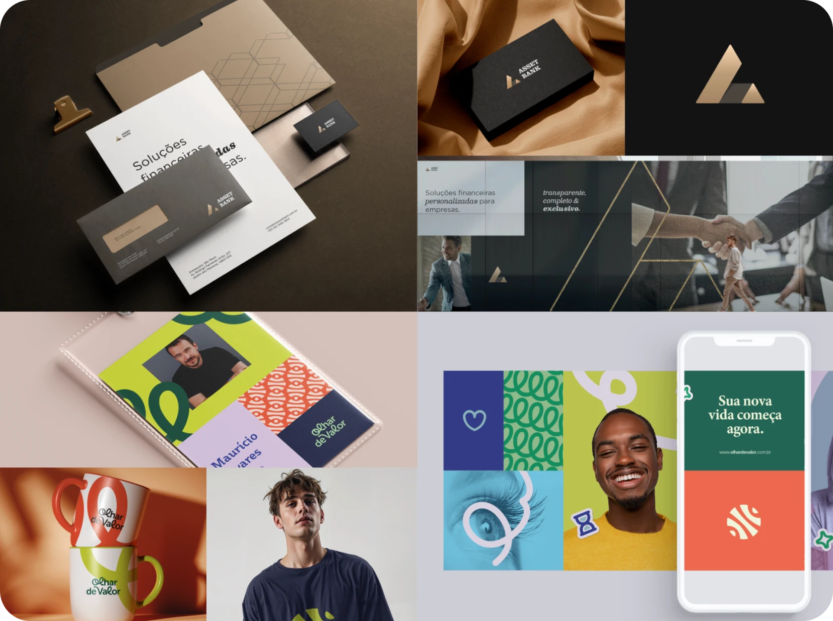 Cases da By Design Studio — Asset Bank e Instituto Olhar de Valor